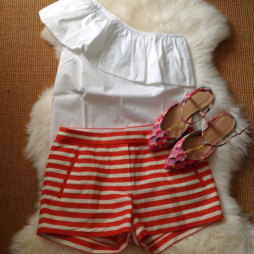 JCREW STRIPE SHORTS🌸